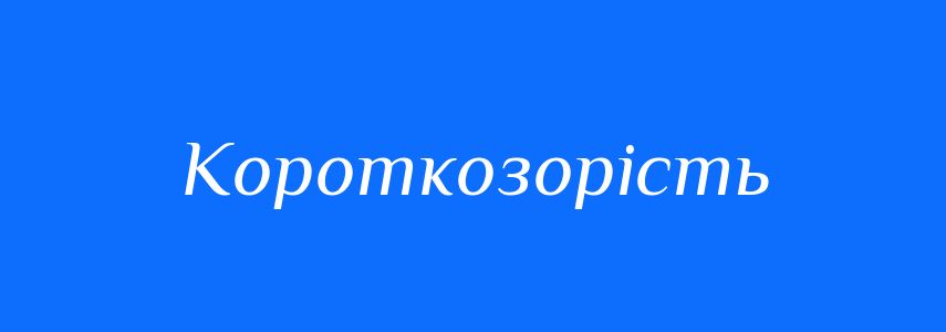 Антоніми до слова Короткозорість