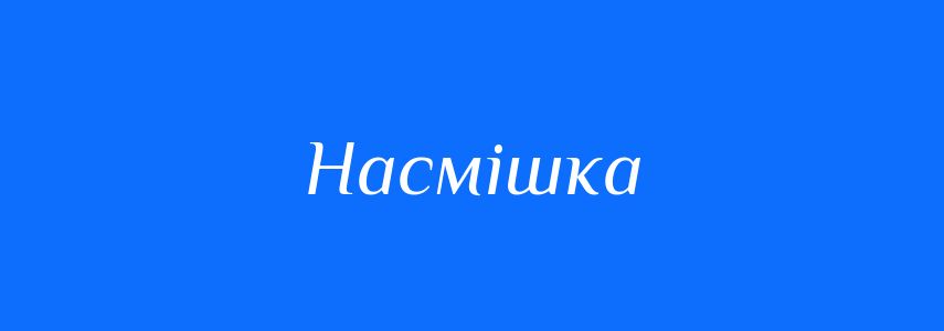 Антоніми до слова Насмішка
