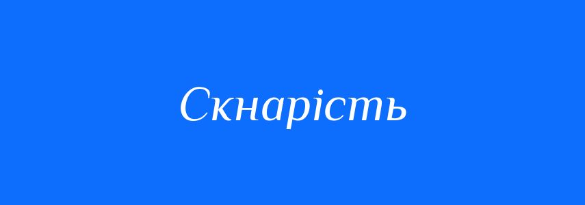 Антоніми до слова Скнарість