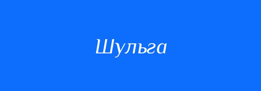 Антоніми до слова Шульга